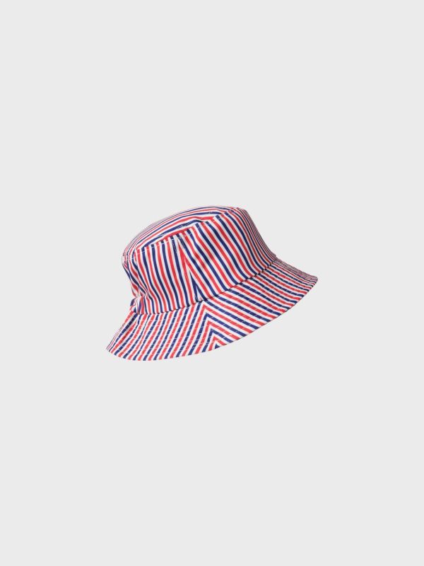 Name It - Nmnoli Bucket Hat - 4448749 Clematis Blue Jet Stream Fiery Red Discount