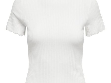 Only - Onlemma S S Highneck Top - 3601311 Egret Hot on Sale