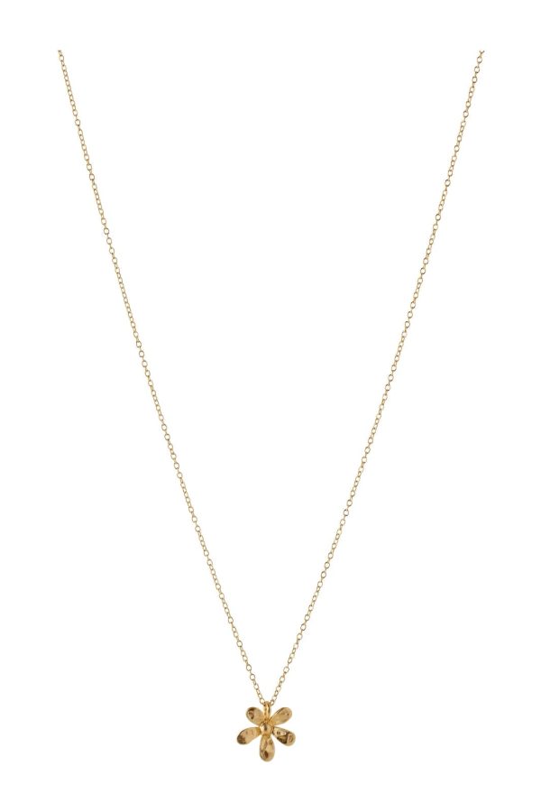 Pernille Corydon Jewellery - Wild Poppy Necklace - Goldenplated For Discount