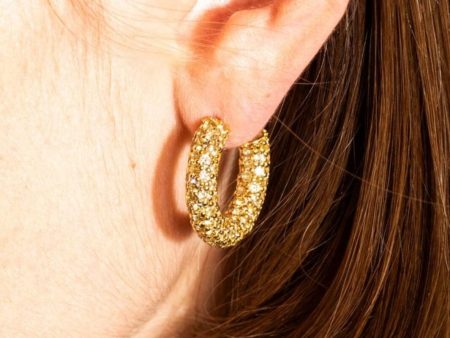 House Of Vincent - Halo Heritage Hoop Earrings - Gilded Online