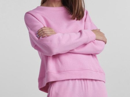 Pieces - Pcchilli Ls Sweat - 4080238 Begonia Pink Sale