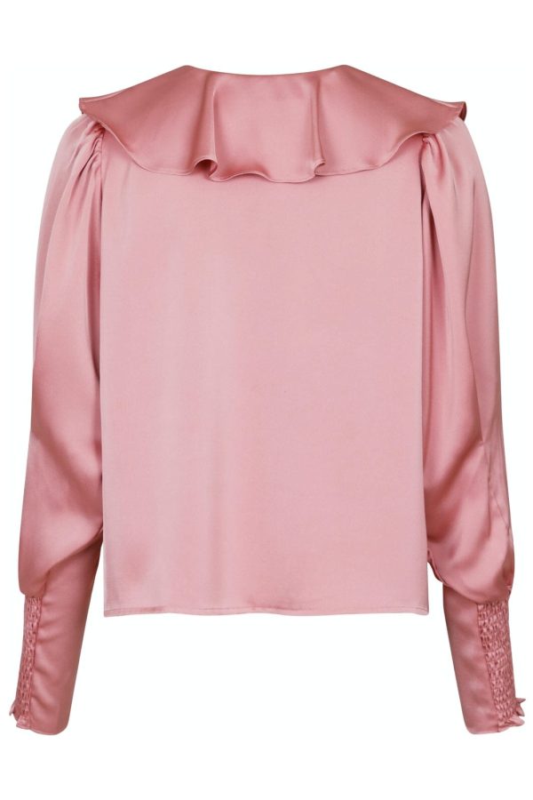 Neo Noir - Sandie Sateen Blouse - Light Pink Cheap