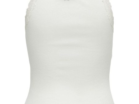 Only - Onlsharai Lace Tank Top - 4210434 Cloud Dancer Supply