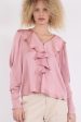 Neo Noir - Sandie Sateen Blouse - Light Pink Cheap