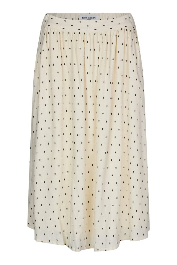 Lollys Laundry - EllaLL Midi Skirt - 02 Creme Supply