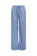 Only - Onlsalvi Wide Stripe Pant - 4465608 Blue Yonder Double Cream Fashion