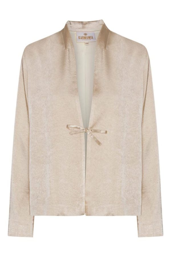 Karmamia - Kaia Jacket - Antique White Rich Satin Online now