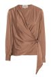 Karmamia - Ines Blouse - Caramel Online now