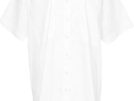 Noella - Maiden Shirt Cotton Poplin - White Hot on Sale