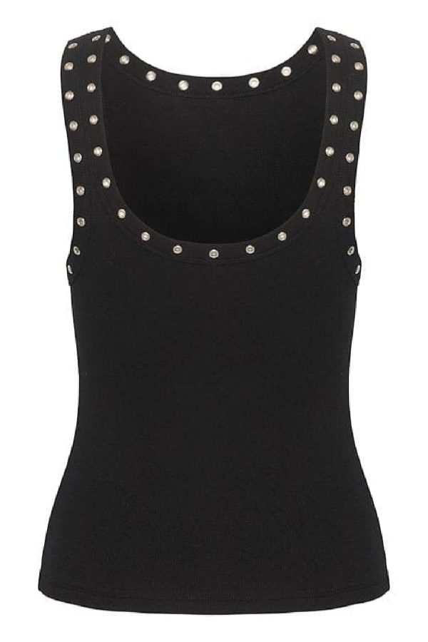 Gestuz - DrewGZ eyelet tank top - Black Online