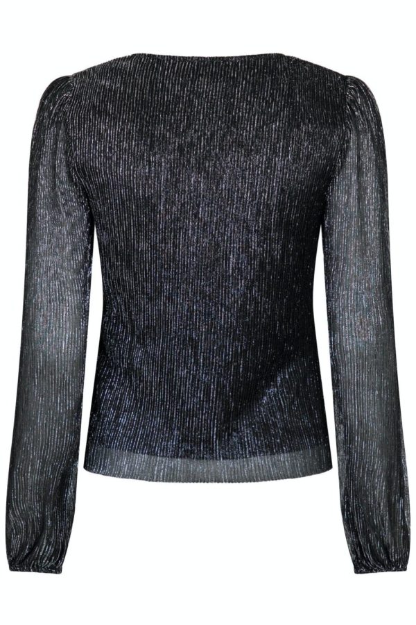 Neo Noir - Ralph Glitz Blouse - Silver Online Hot Sale