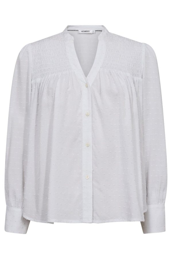 Co´couture - Adinacc Drop Shirt 35541 - 4000 White Hot on Sale