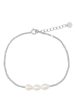 Sorelle Jewellery - 3-Pearls Bracelet - Sterling Silver Online Hot Sale