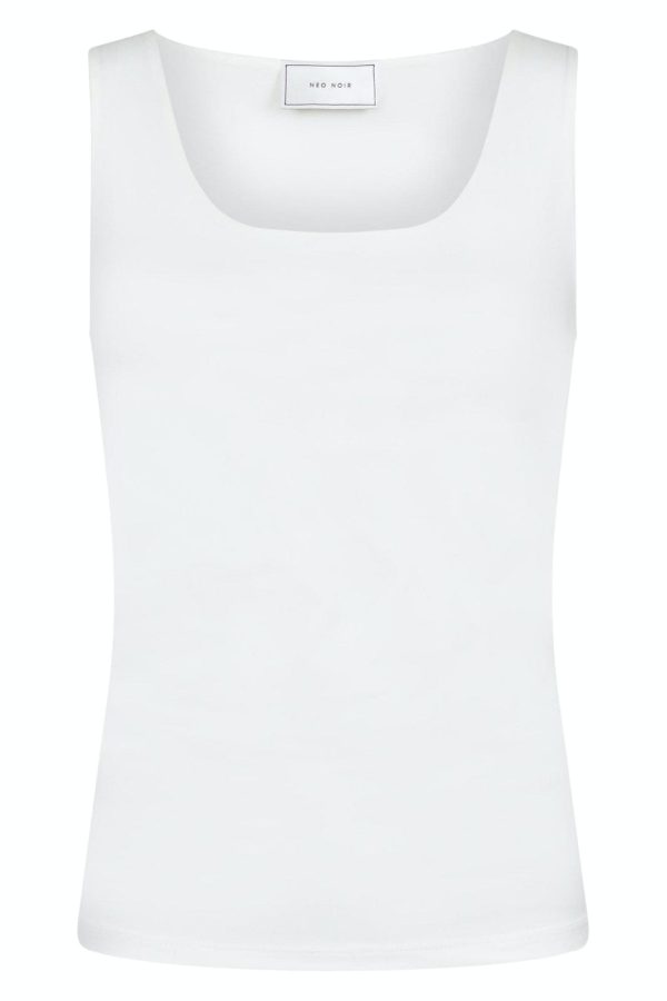 Neo Noir - Sophia Jersey Top - Off White Cheap