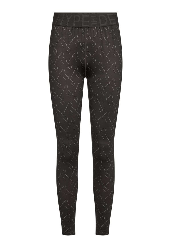 Hype The Detail - Printed Legging. - 40 Brun Sale