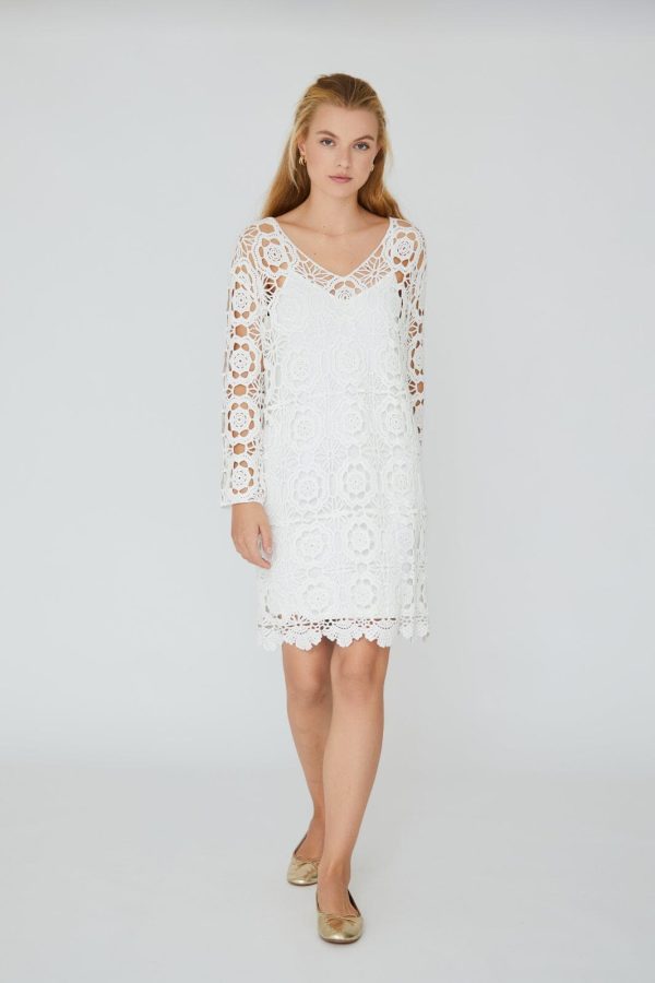 A-VIEW - Annemone Dress - 000 White Supply