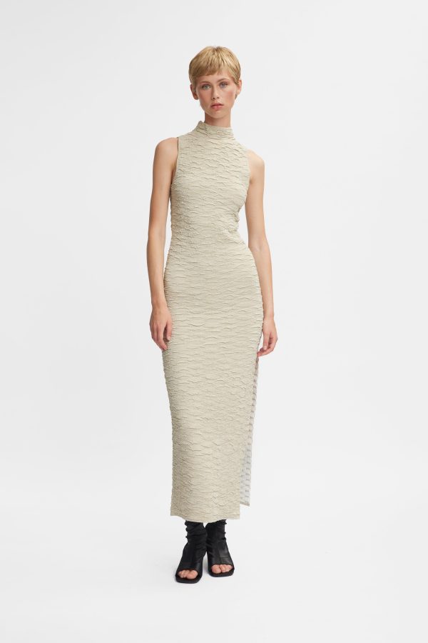 Gestuz - PiccaGZ SL dress - Offwhite gold For Cheap