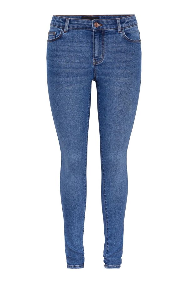 Pieces - Pcdana Skinny Jeans Mb402 - 4438612 Medium Blue Denim Online Sale