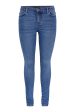 Pieces - Pcdana Skinny Jeans Mb402 - 4438612 Medium Blue Denim Online Sale