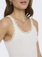 Only - Onlsharai Lace Tank Top - 4210434 Cloud Dancer Supply