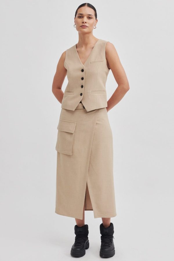 Second Female - Felice Skirt 57946 - 6123 Roasted Cashew Discount