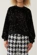 Stella Nova - Sequins Blouse - 999 Black For Cheap