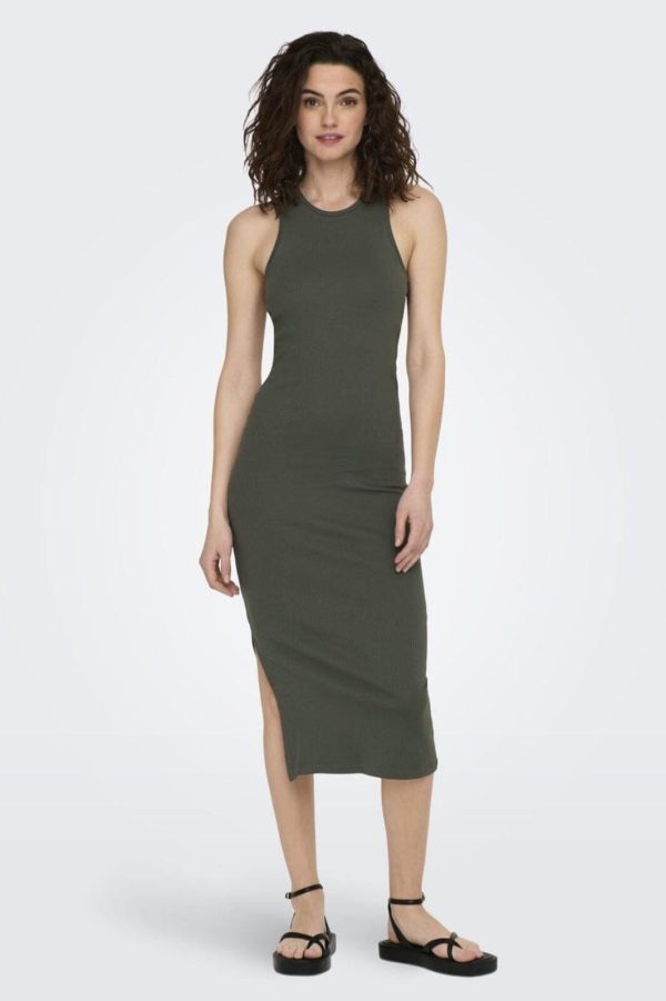 Only - Onlbelfast S L Midi Dress - 4007044 Beluga Online now