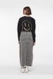 Pieces - Pcdanu Long Denim Skirt - 4501198 Light Grey Denim Online now