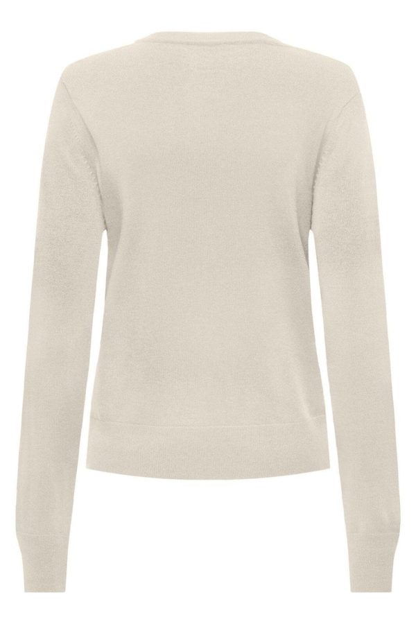 Only - Onljasmin O-Neck Pullover Knt - 4601621 Birch on Sale