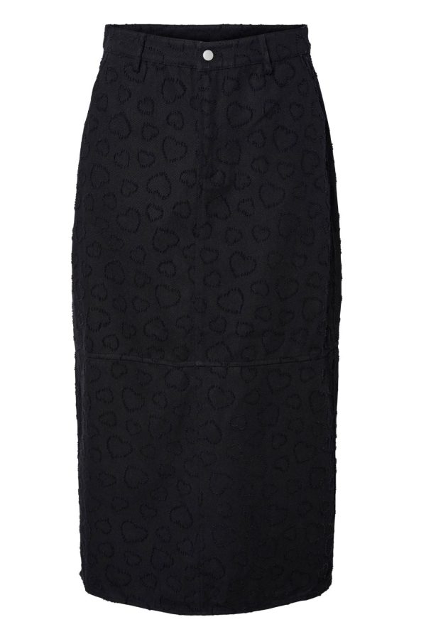 Pieces - Pcjulie Midi Skirt - 4528771 Black Cheap