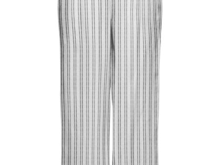 Only - Onlstokyo Hw Linen Blend Stripe PNT - Bright White Hot on Sale