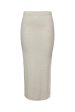 Only - Onlnella Long Side Slit Skirt Box - 4459369 Pumice Stone Melange Fashion