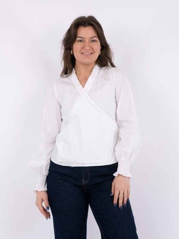 Neo Noir - Jerri C Polplin Blouse - White Online now