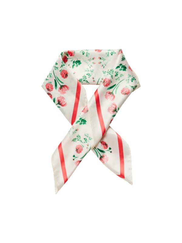 Pieces - Pcmisty Square Scarf Pa - 4454422 Eggnog Flower Online