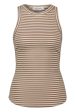 Sofie Schnoor - Snos434 Top - Beige Striped Supply