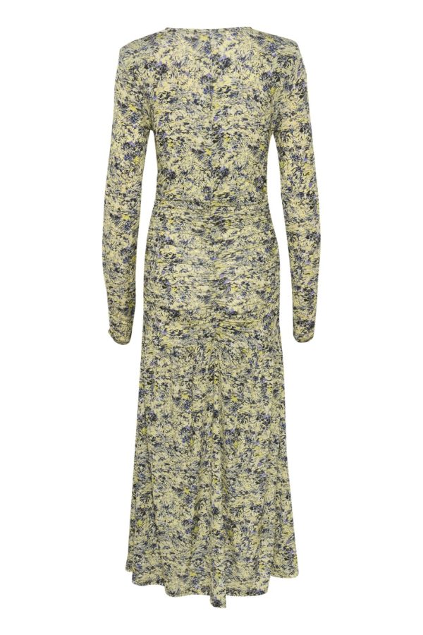 Gestuz - MinulyGZ P ls dress - Green floral multi Discount