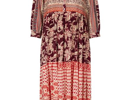 Lollys Laundry - NeeLL Maxi Dress LS - 30 Red Cheap