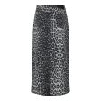 Co´couture - Leocc Denim Slit Skirt 34110 - 140 Dark Grey Cheap