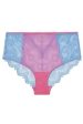 Understatement Underwear - Lace Mesh Highwaist Briefs - Light Blue   Candy Pink For Discount