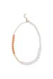 Enamel Copenhagen - Necklace, Tahlia - Light Pink, Pearls, Orange And Light Yellow For Sale