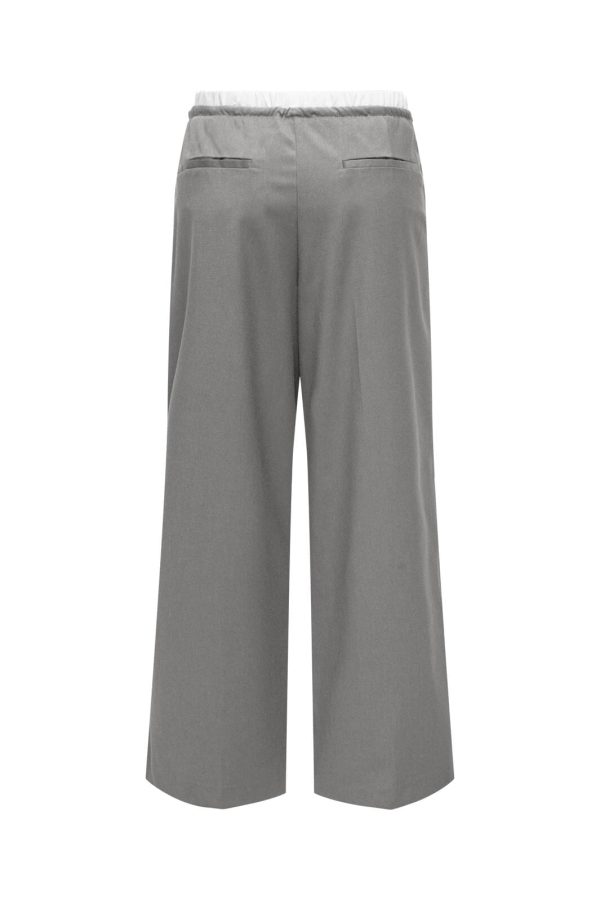 Only - Onltille Solid Boxer Str Pant Tlr - 4653883 Light Grey Melange Supply