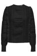 Only - Onlfabiana Lee Ls Mix Top - 4528529 Black For Sale