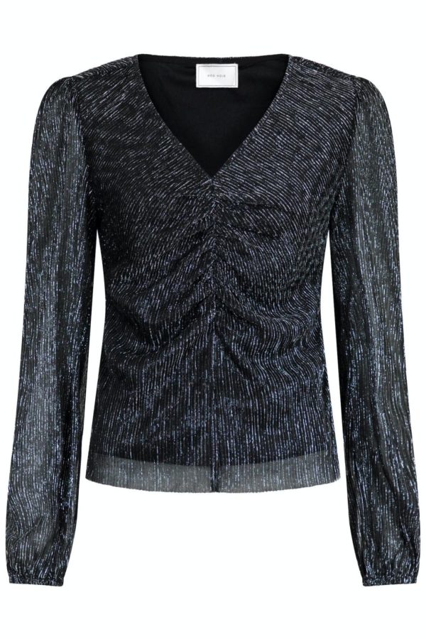 Neo Noir - Ralph Glitz Blouse - Silver Online Hot Sale