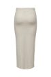 Only - Onlnella Long Side Slit Skirt Box - 4459369 Pumice Stone Melange Fashion