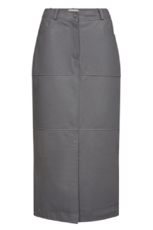 Copenhagen Muse - Cmroyal-Skirt  203583 - Pewter For Discount