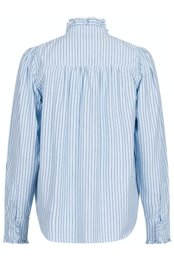 Neo Noir - Justine Stripe Shirt - Light Blue Online Sale