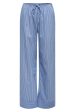 Only - Onlsalvi Wide Stripe Pant - 4465608 Blue Yonder Double Cream Fashion