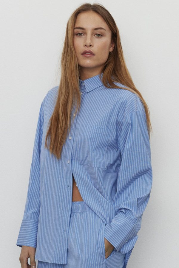 Sofie Schnoor - S241470 Shirt - Blue Striped Fashion