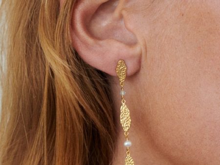 Pernille Corydon Jewellery - Drifting Dreams Earrings - Goldenplated For Discount