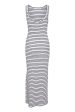 Gestuz - DrewGZ sl reversible stripe dress NOOS - Bright White Black stripe For Sale